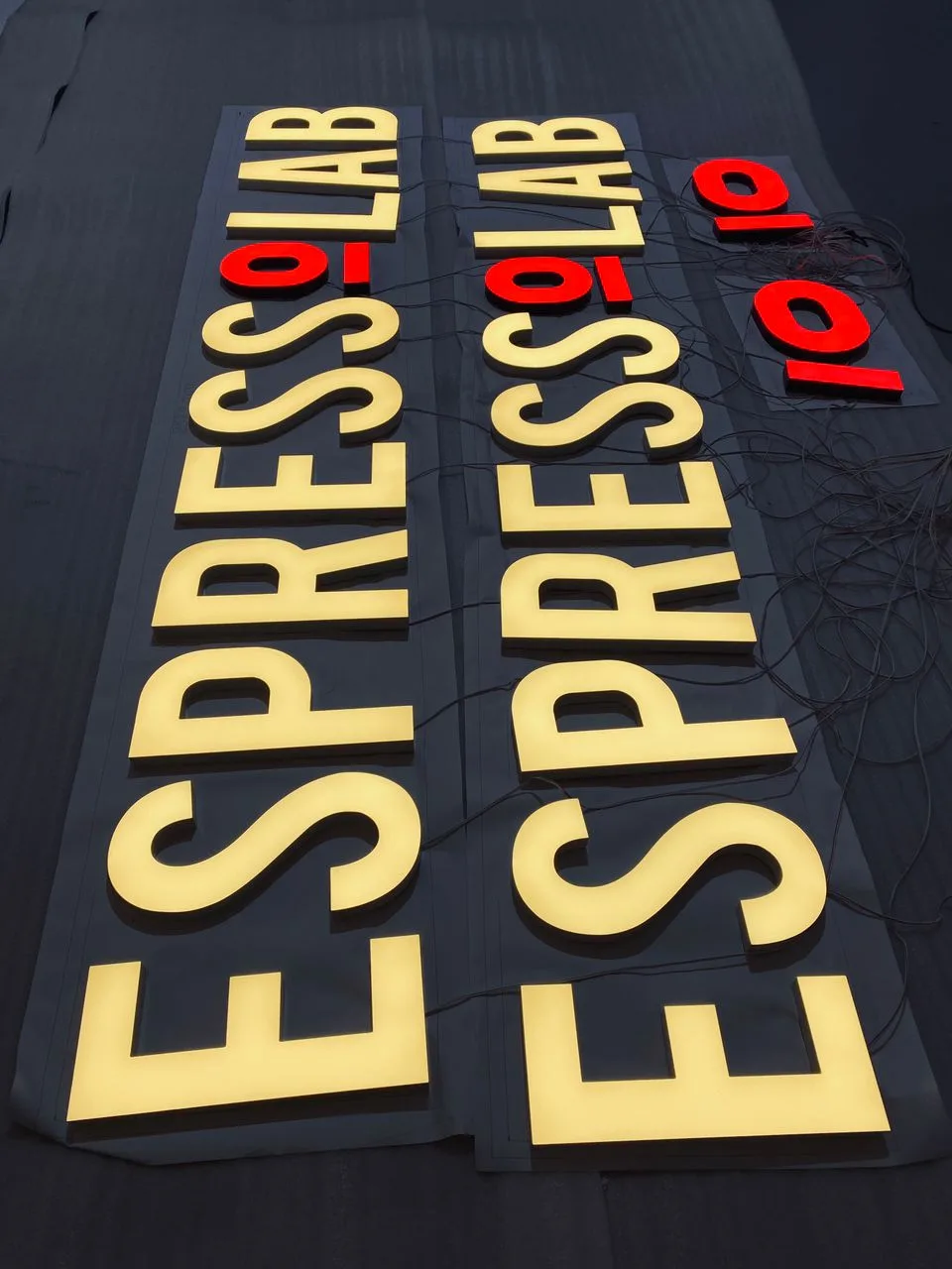 <p>Low Profile Cast Block Acrylic LED letters — Coffee Store, PARIS</p>